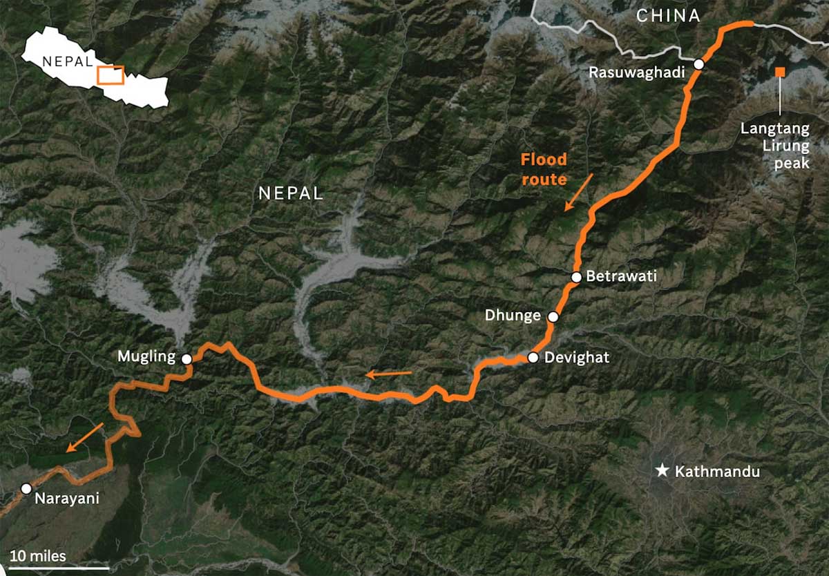 Scientists Find Clues In Satellite Imagery To The Cause Of Catastrophic Floods In Nepal And Tibet