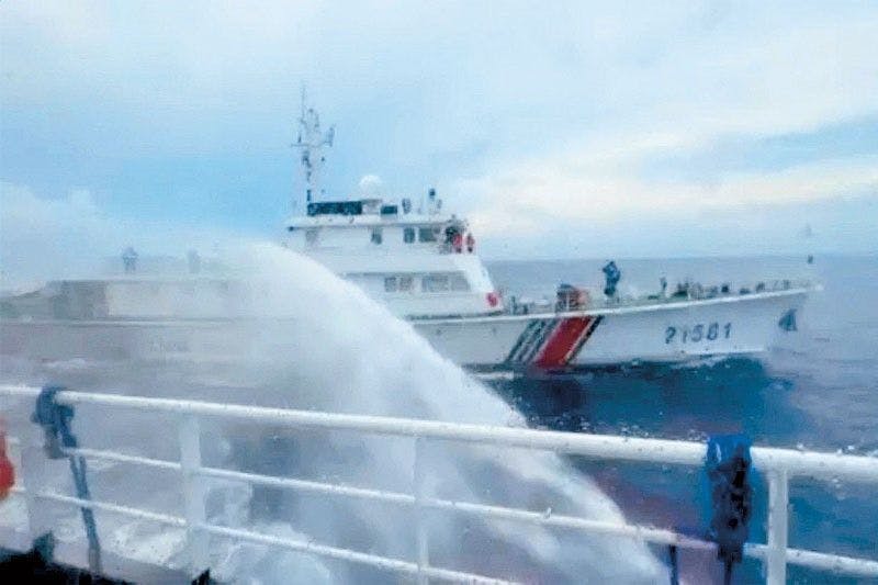 China Blasts Philippine Vessels With Water Cannons Anew