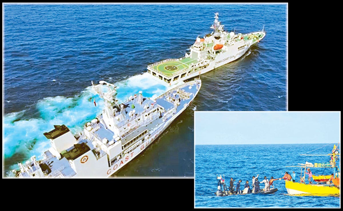 Chinese Vessels Shadow Phl Ship In Panatag Shoal