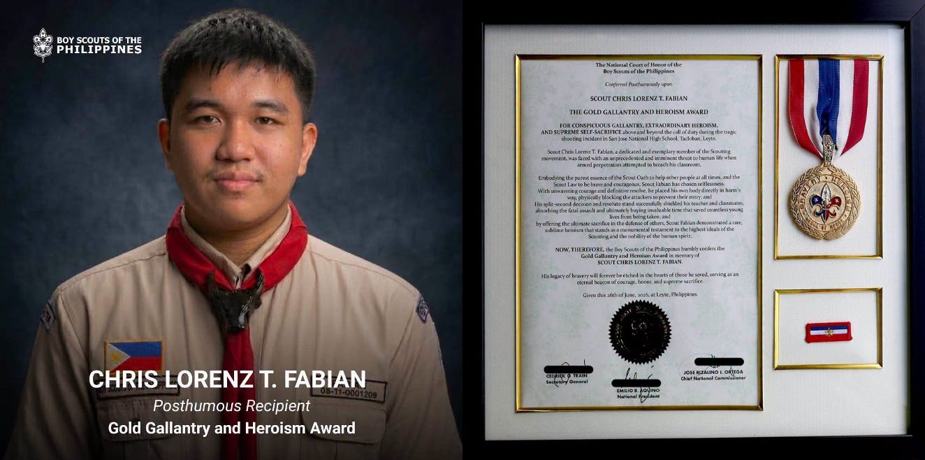 Tacloban’s Young Hero Given Boy Scout’s Highest Award