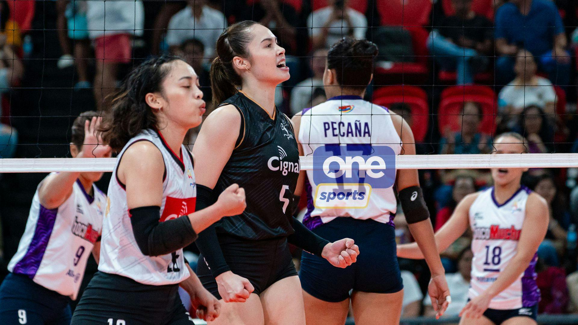 PVL: Cignal snatches 3-0 start after fending off Choco Mucho in four sets |  OneSports.PH