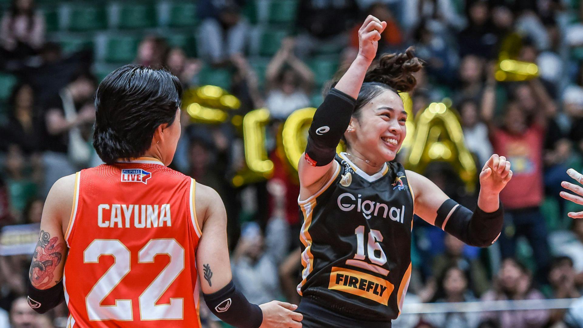 Dawn Catindig, Cignal aim for another upset vs PLDT in PVL Reinforced quarters