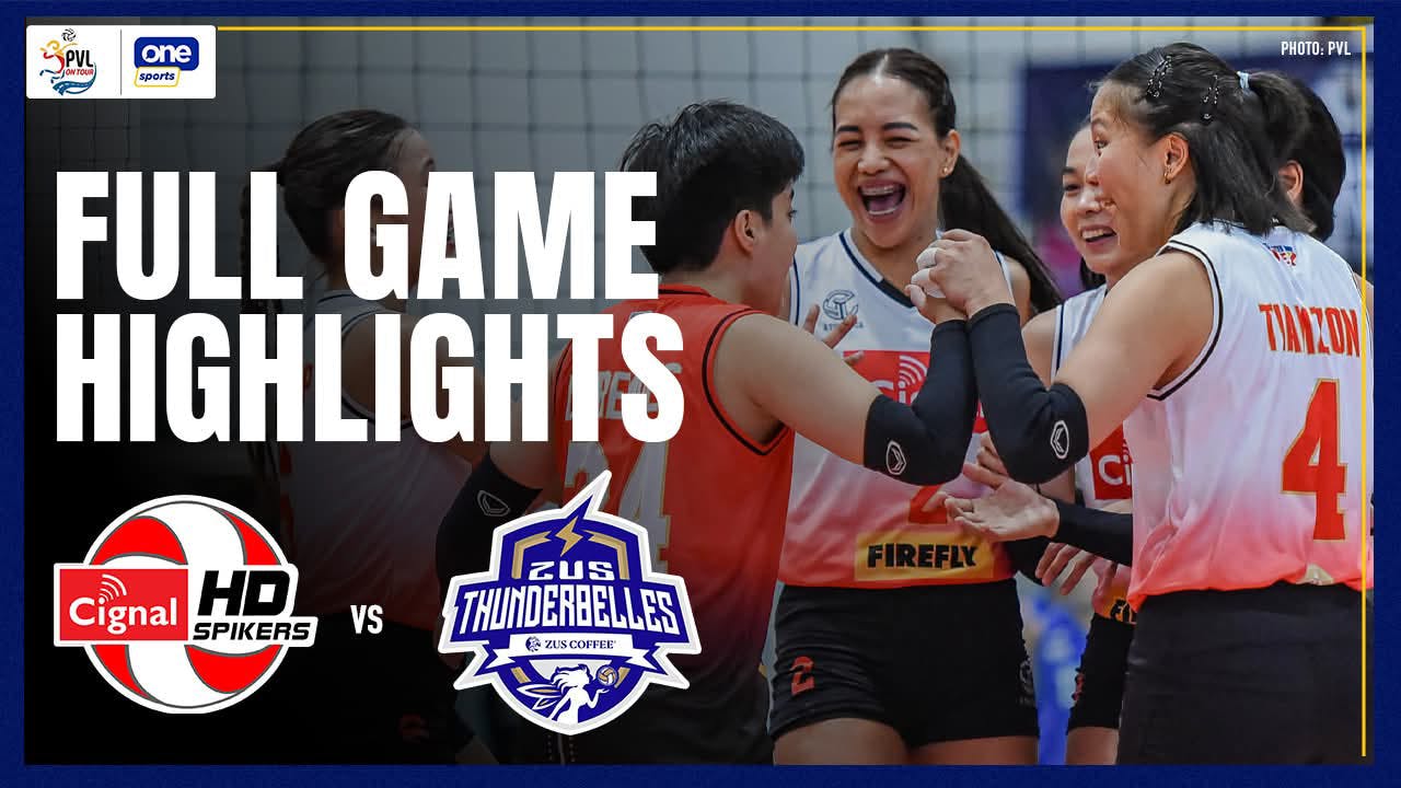 Cignal beats ZUS Coffee to book PVL on Tour quarterfinals slot | PVL Highlights