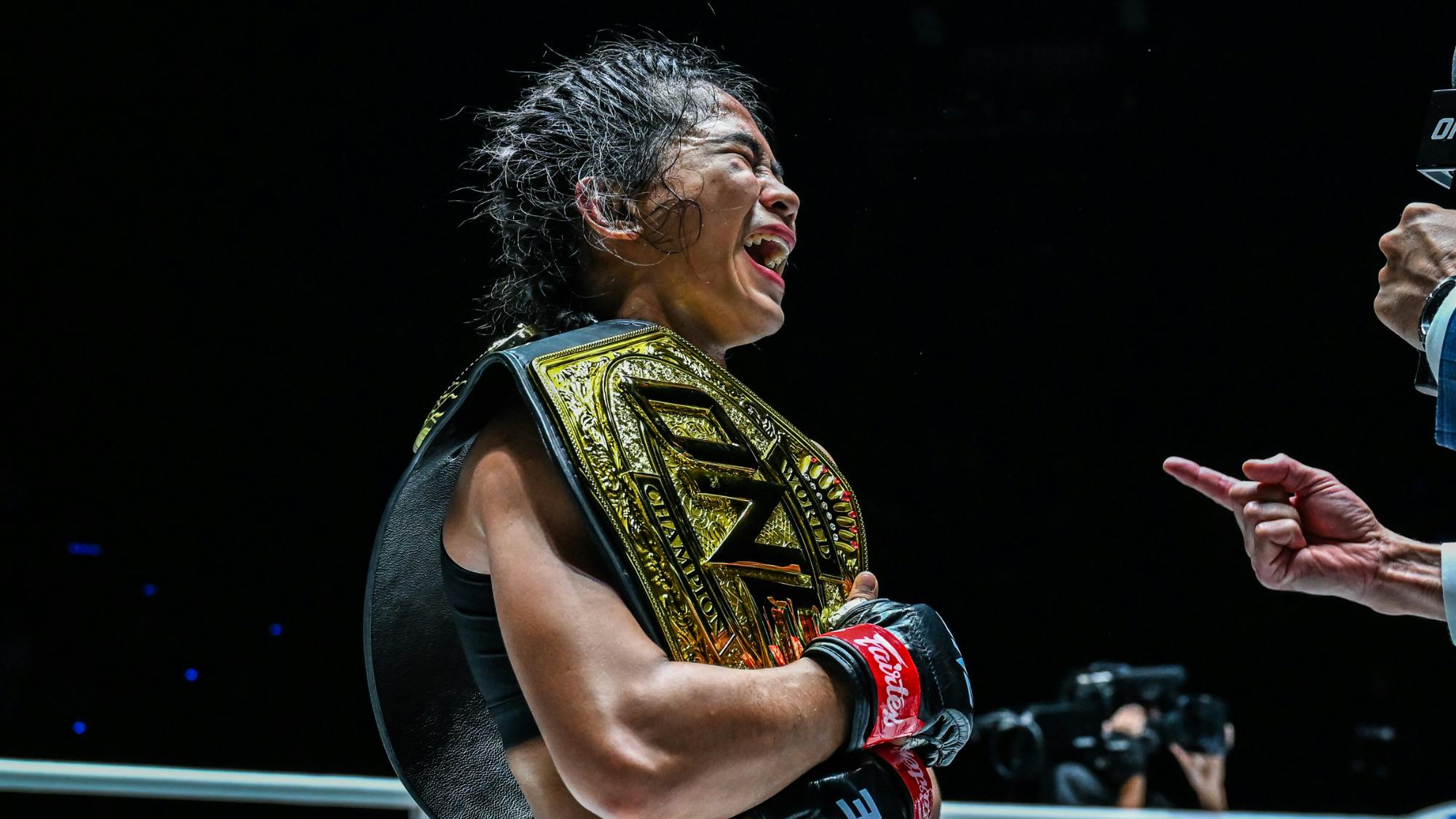 Denice Zamboanga reveals battling injury in historic ONE Championship title-clinching win