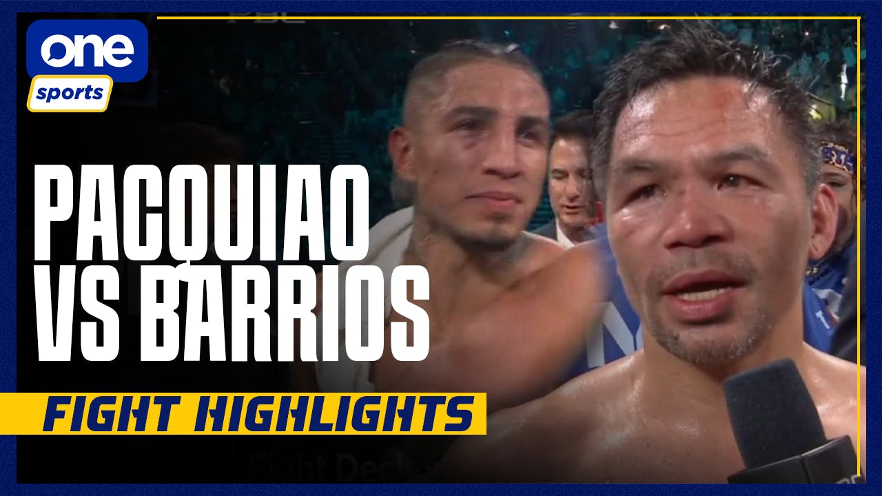 Manny Pacquiao draws with Mario Barrios for WBC welterweight title | Highlights
