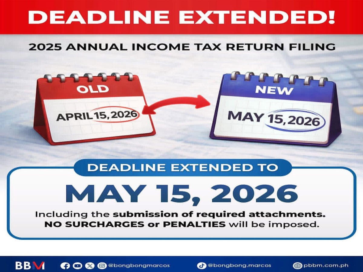 Deadline For Filing Income Tax Returns Extended To May 15