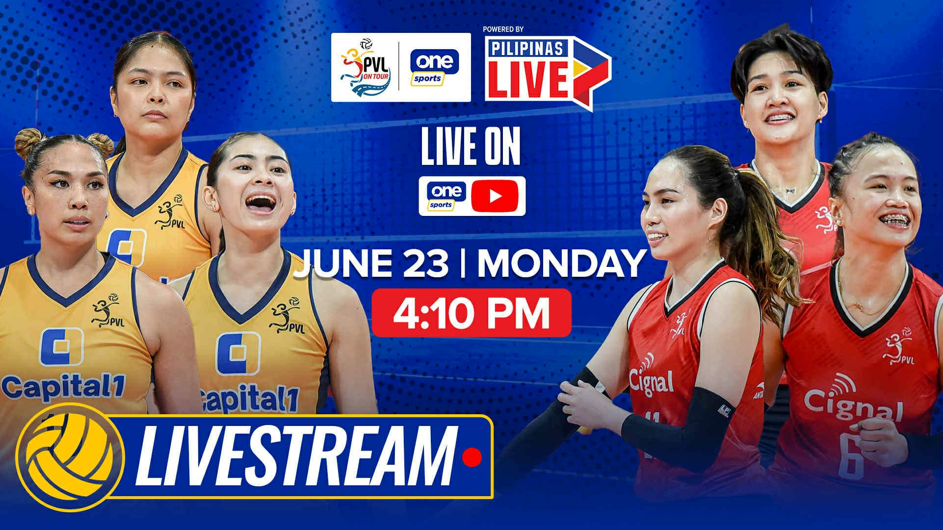 LIVESTREAM | Capital1 vs Cignal | PVL on Tour