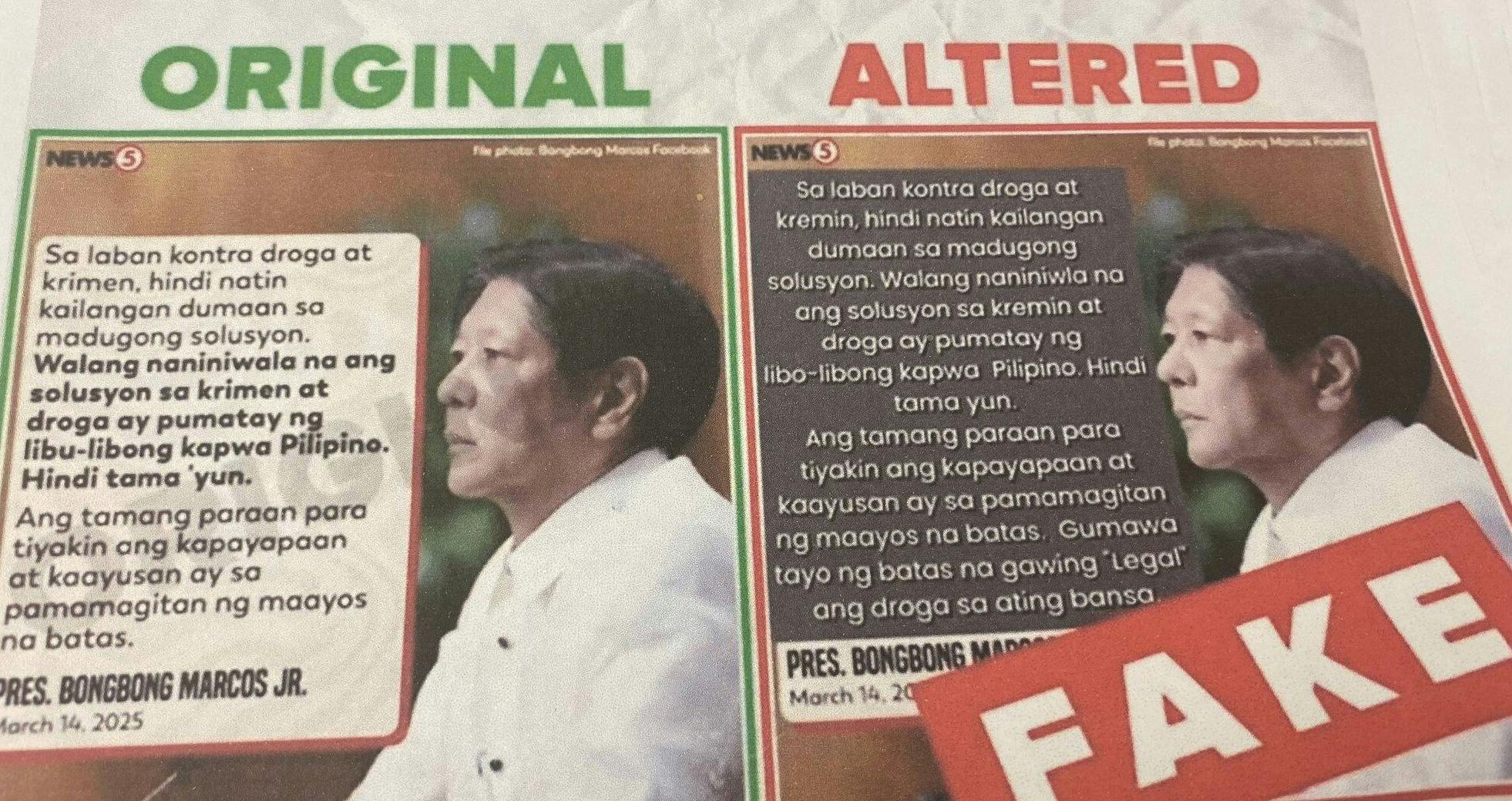 Journalists Urged: File Raps Versus Fake News Peddlers