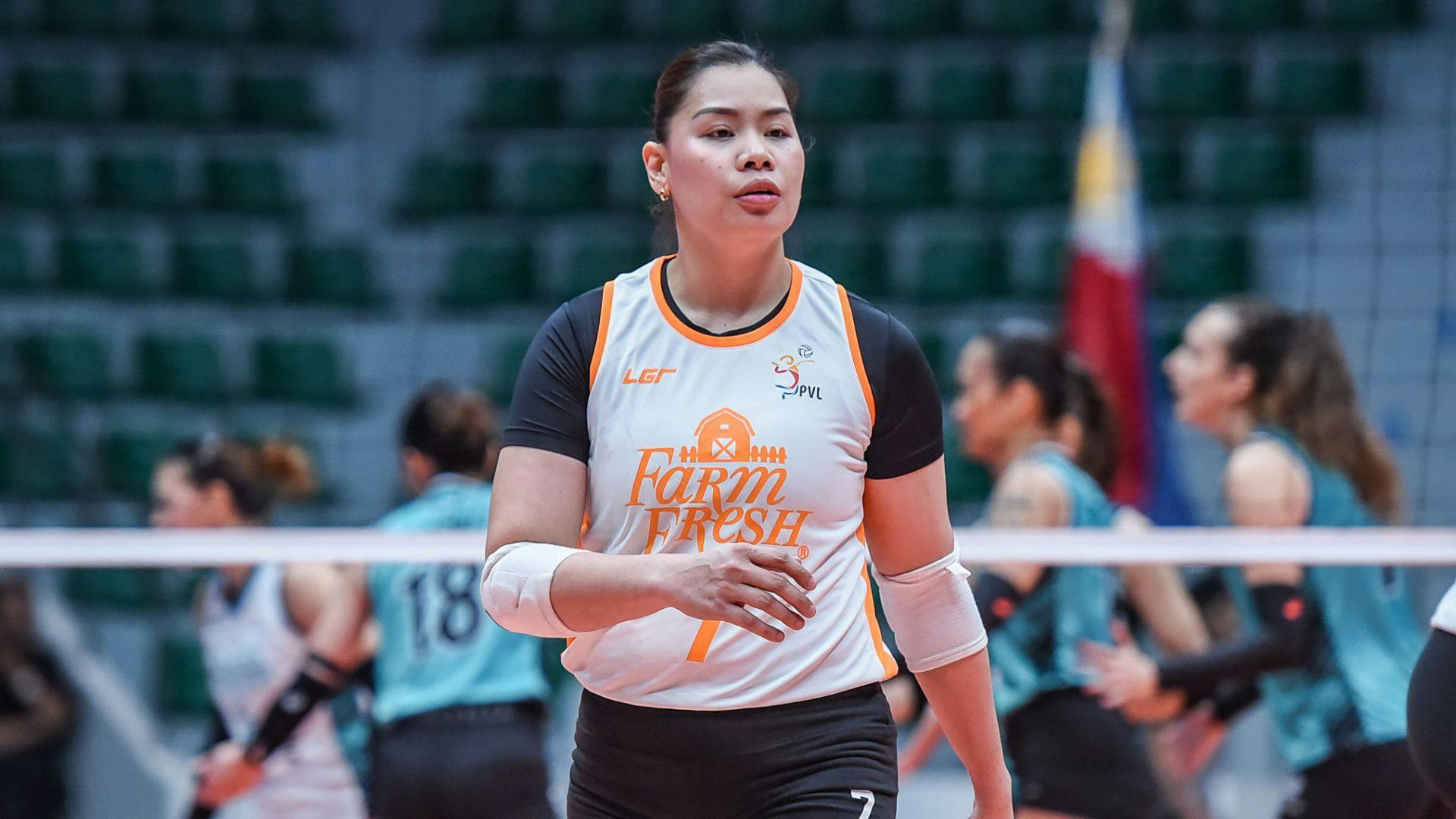 Ces Molina, Farm Fresh chase top seed in crucial PVL showdown vs Chery Tiggo EV