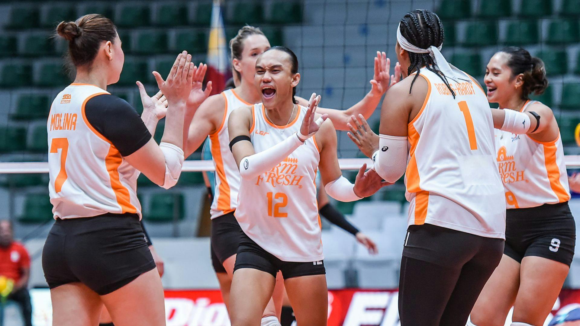 Farm Fresh takes over no. 1 seed after dominating Galeries Tower in PVL Reinforced