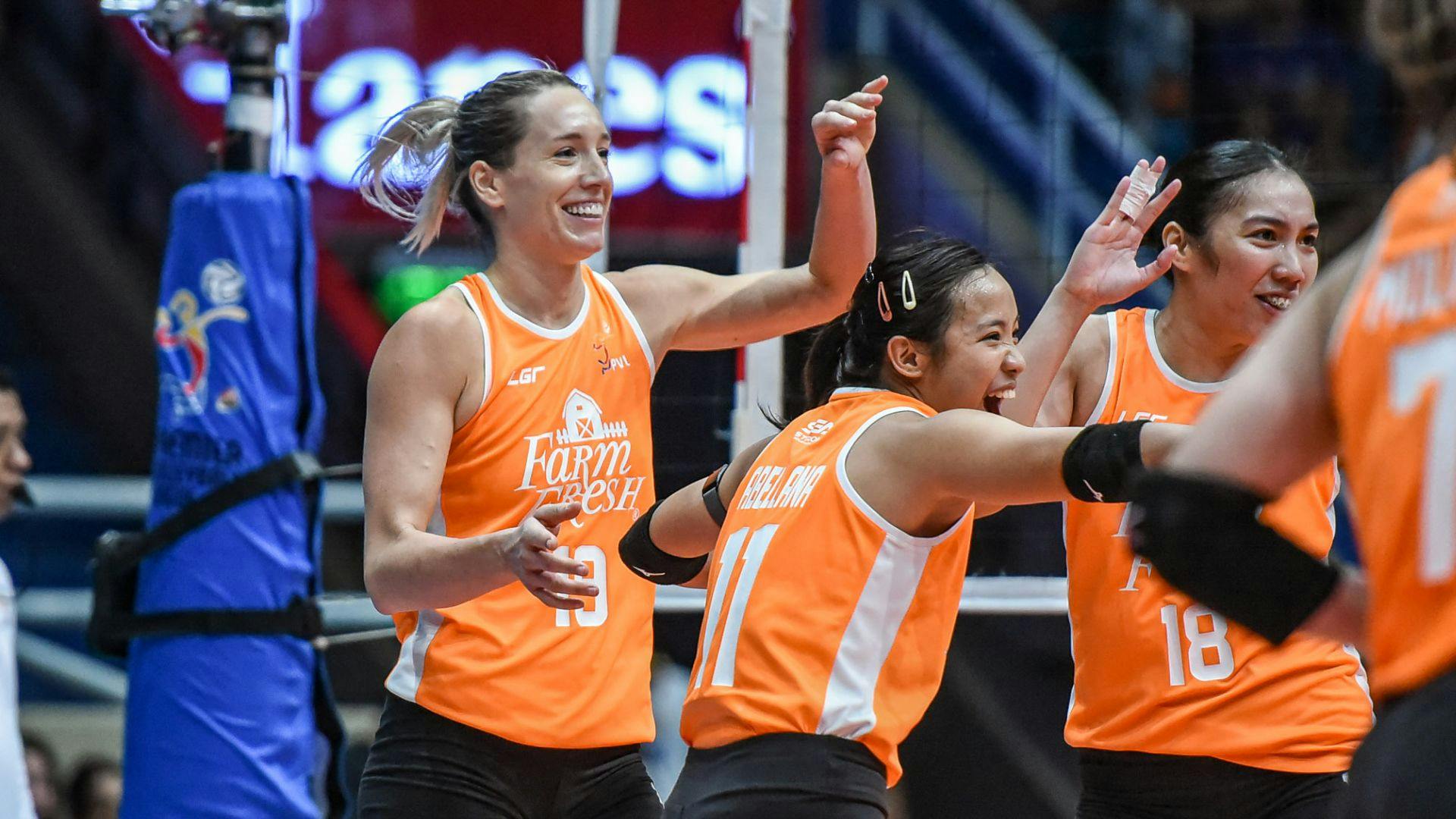 Helene Rousseaux, Farm Fresh eye quarterfinal berth vs Petro Gazz in PVL Reinforced