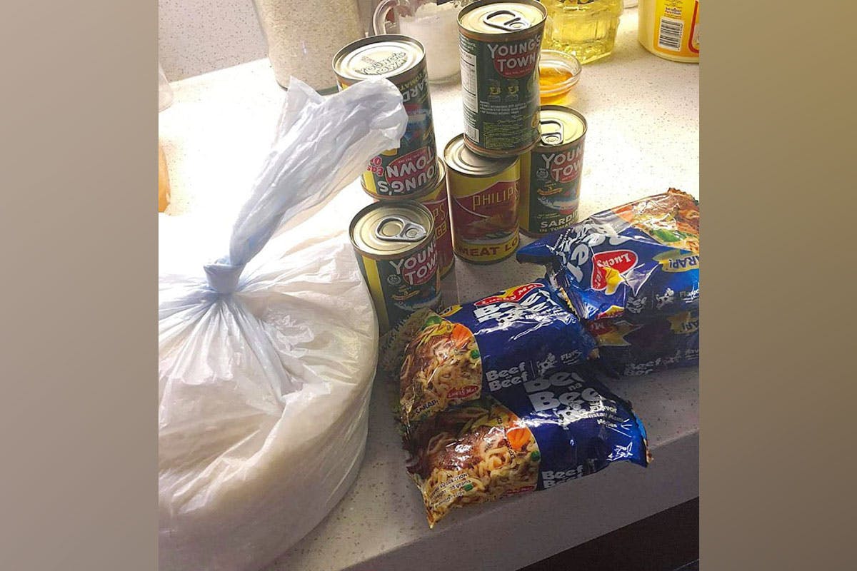 Rice, Sardines, Noodles: Food Packs From The Barangays Can Be Life Savers