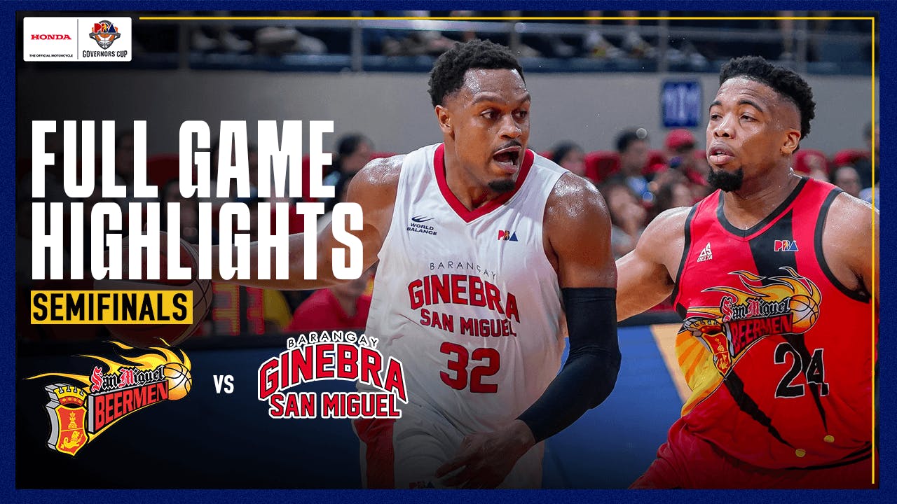 Brgy. Ginebra takes Game 1 from San Miguel in semis showdown | PBA Highlights