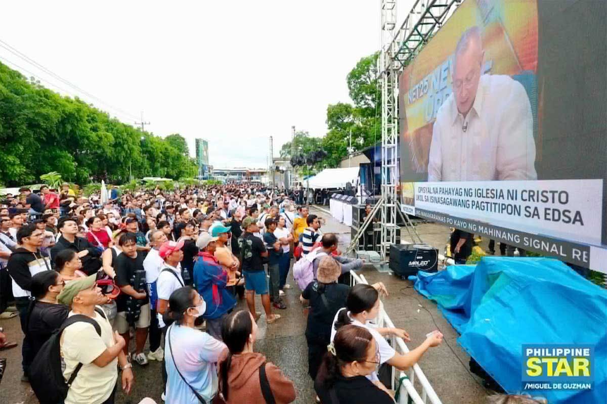 INC Gathers At EDSA For Marcoleta