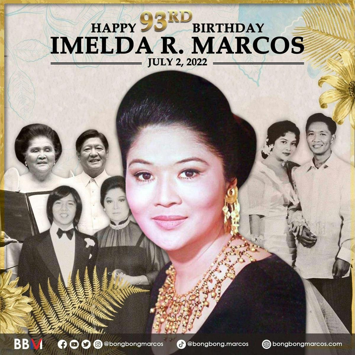 Palace: Imelda’s Birthday Bash A Family Affair