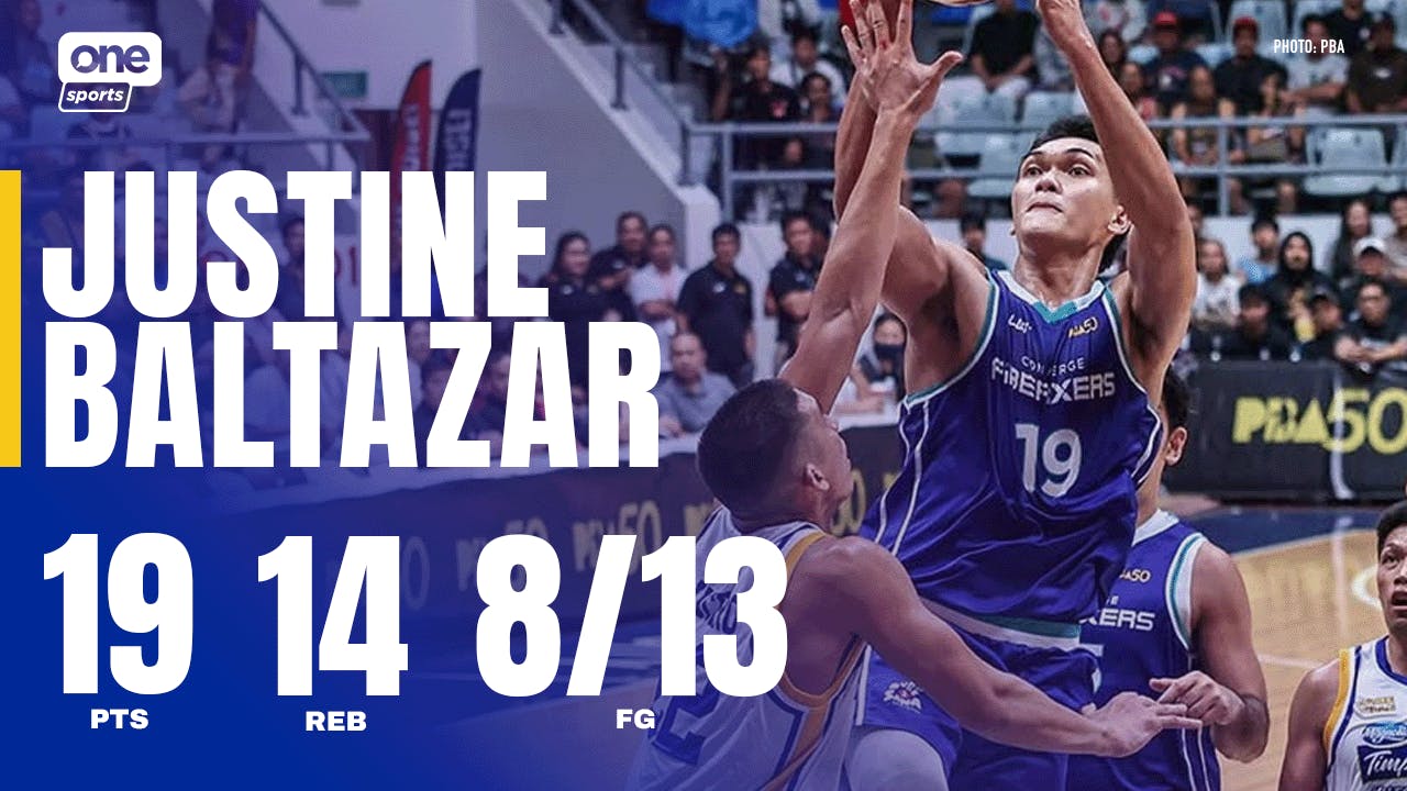 Justine Baltazar towers with double-double for Converge | PBA Highlights