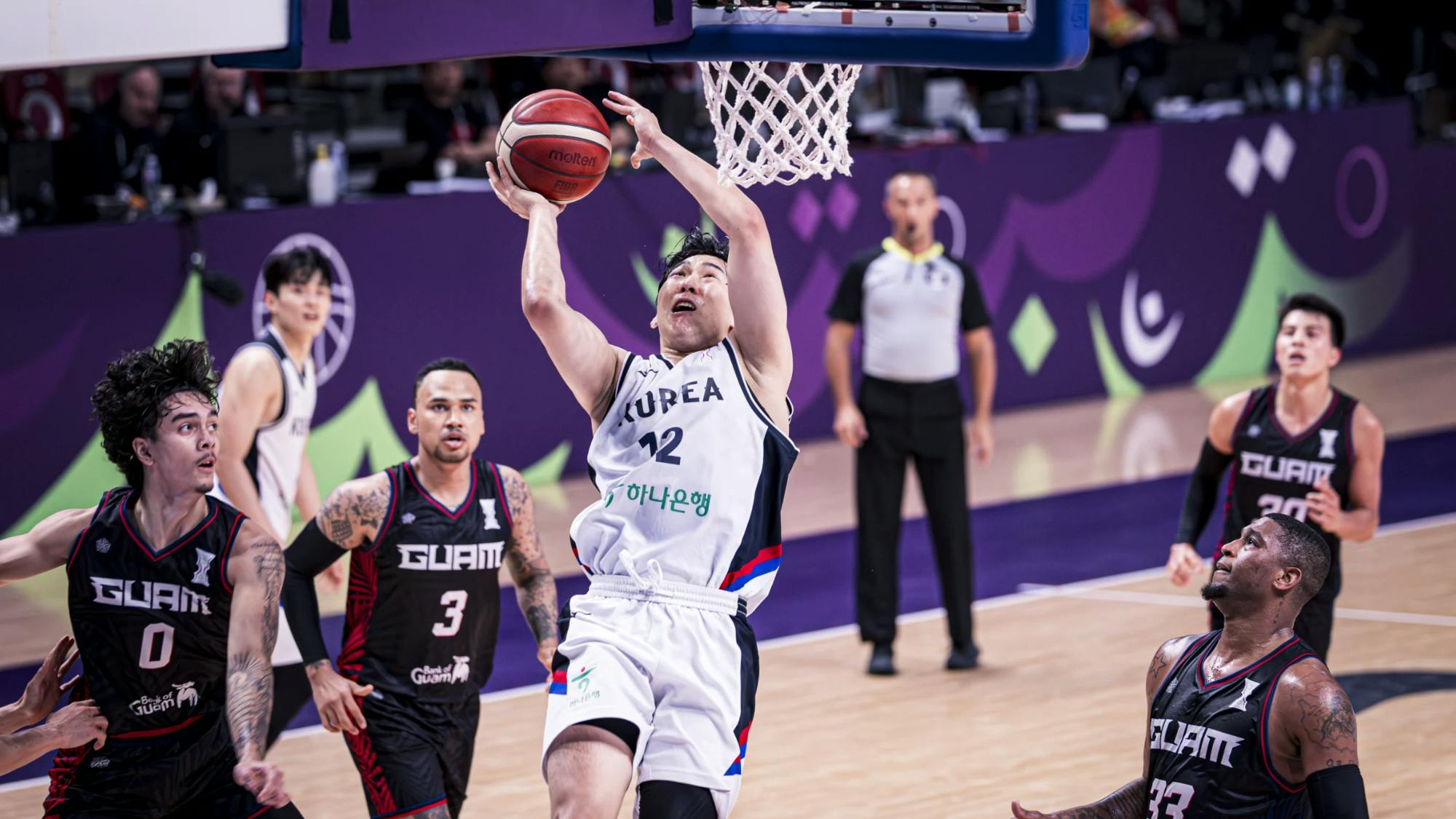 South Korea rides second-quarter wave to eliminate Guam from FIBA Asia Cup