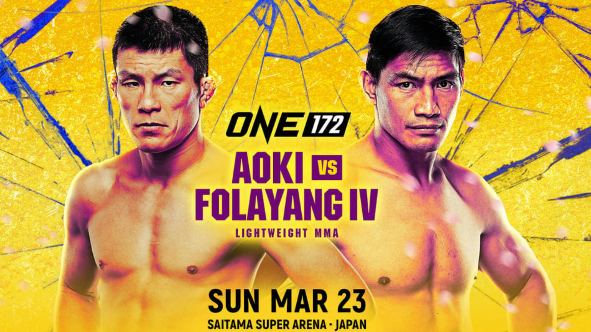 Eduard Folayang vs Shinya Aoki Part IV set for ONE 172 in Japan