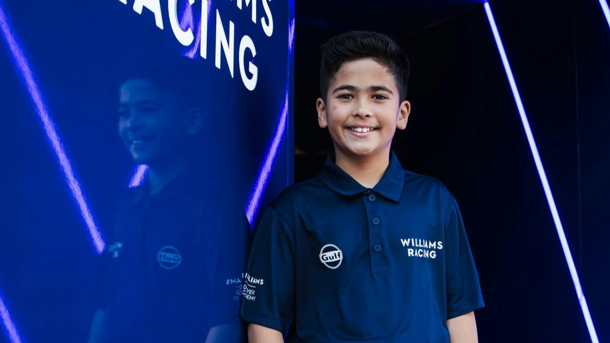 10-year-old karter Lucas Palacio nabs spot at Williams Driver Academy