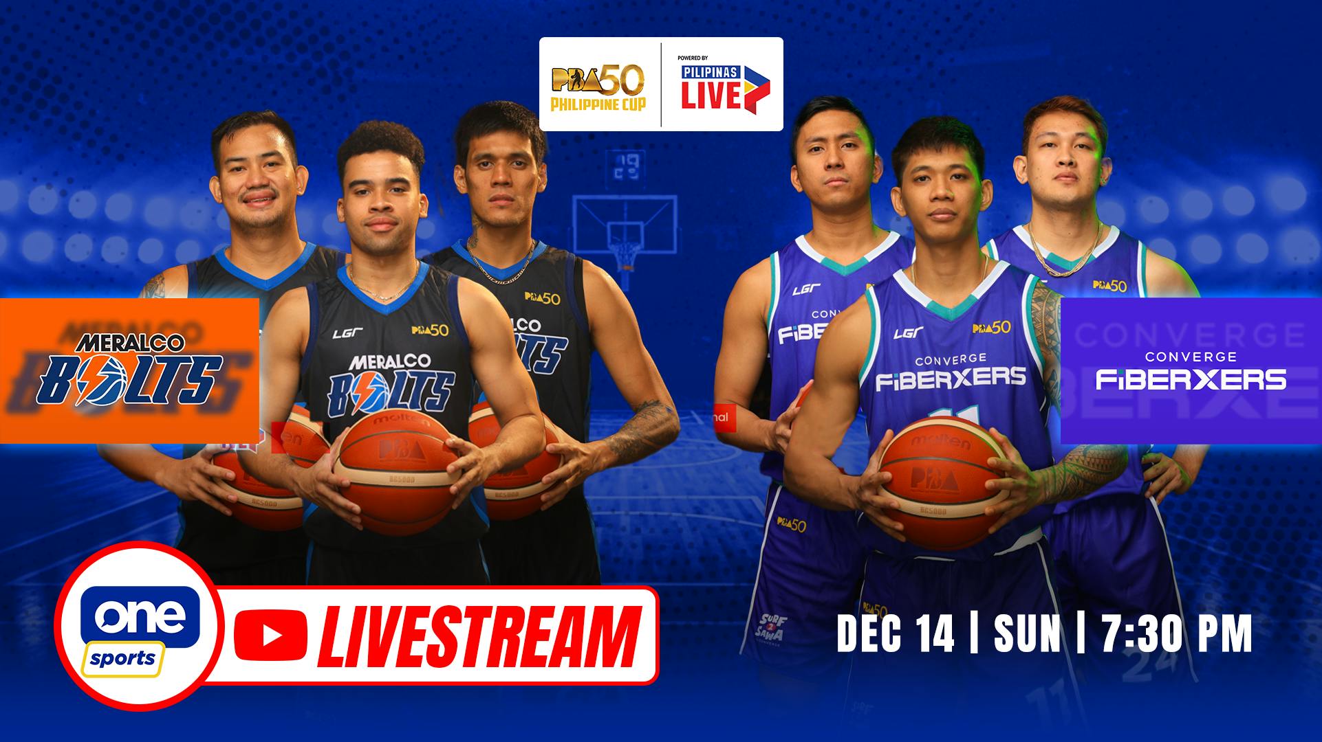 PBA LIVESTREAM: Meralco Bolts vs Converge FiberXers | Philippine Cup