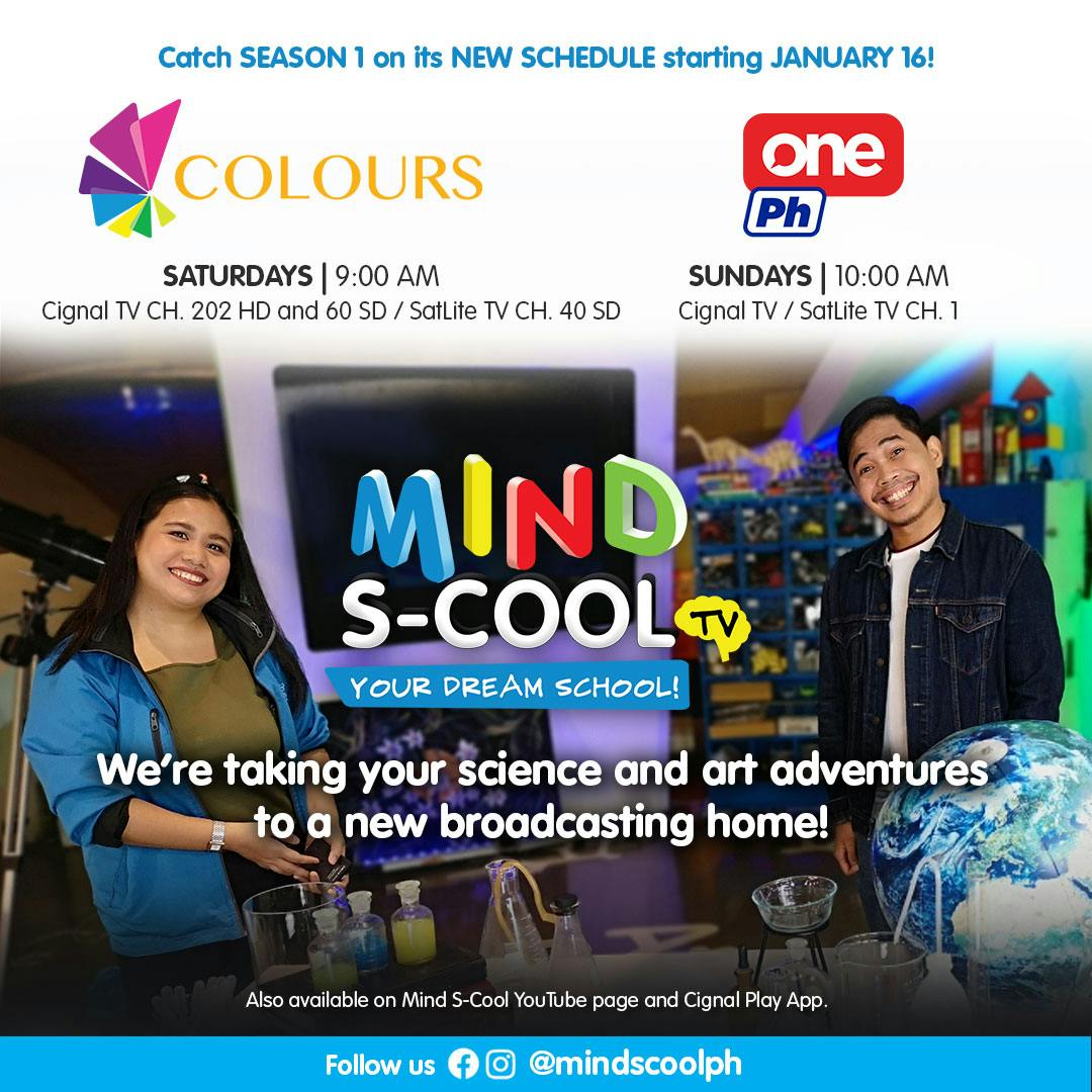 MIND S-COOL - The First Science & Art TV Show - Now In Its New Home Channels