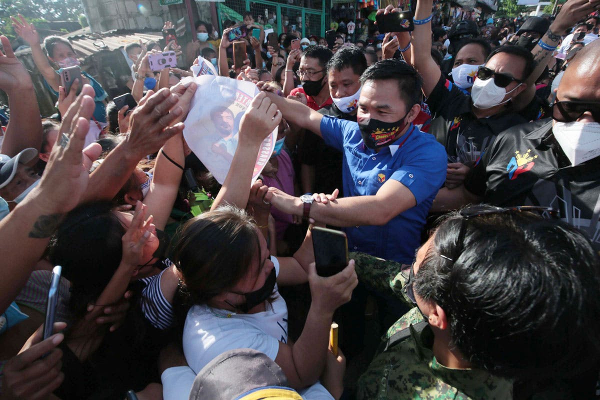 Pacquiao: ‘Ayuda,’ Yes; ‘Hakot’ Crowd, No