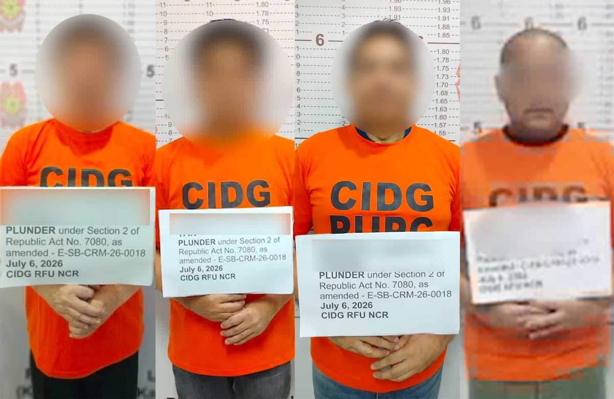 Marcoleta, Defensor, Two Co-Accused Arrested For Plunder