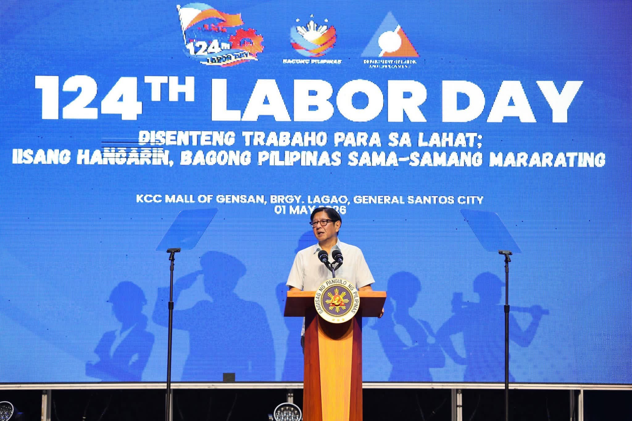 Marcos Vows Better Jobs, Protection For Workers