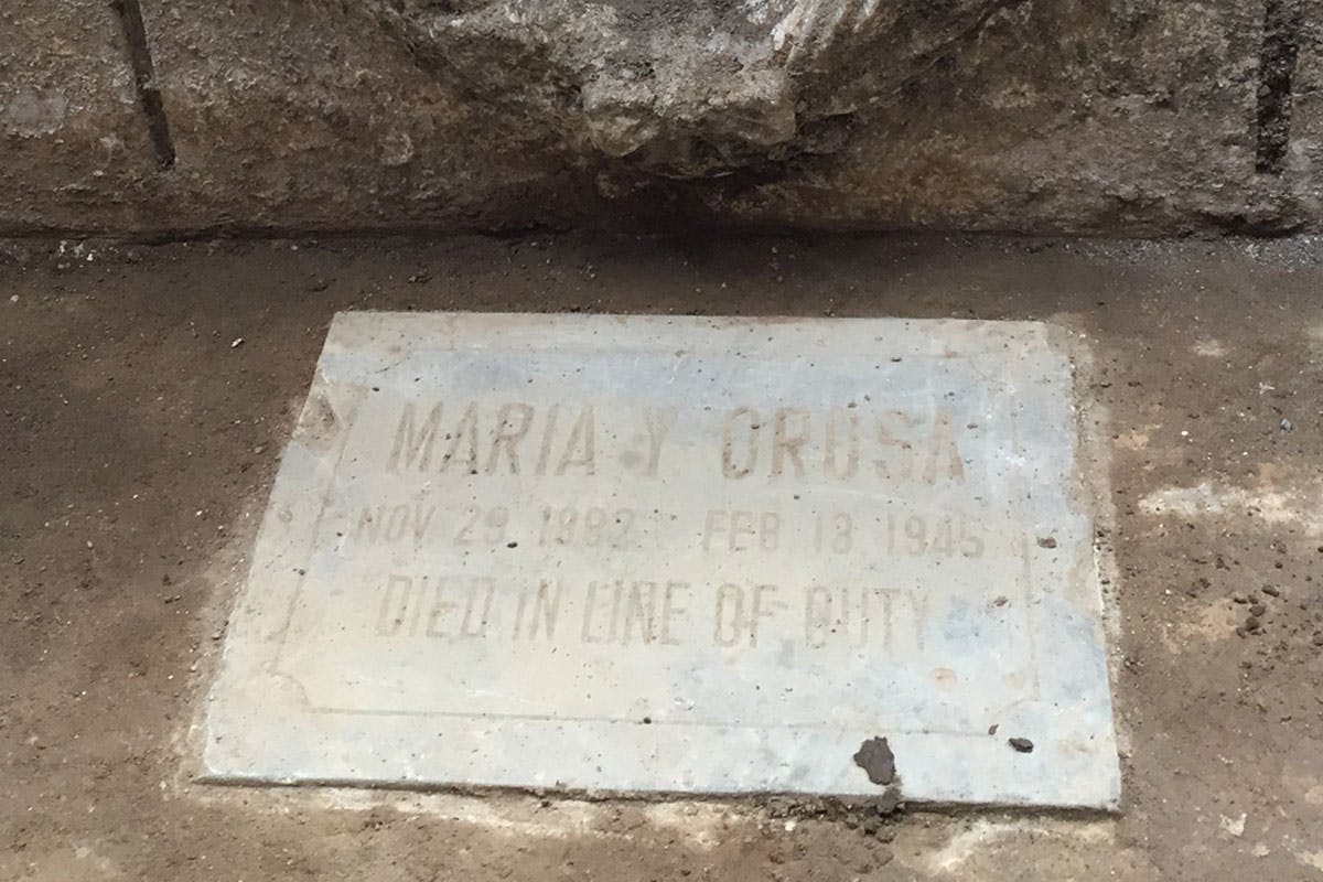 Is This The Grave of Forgotten War Heroine Maria Orosa?
