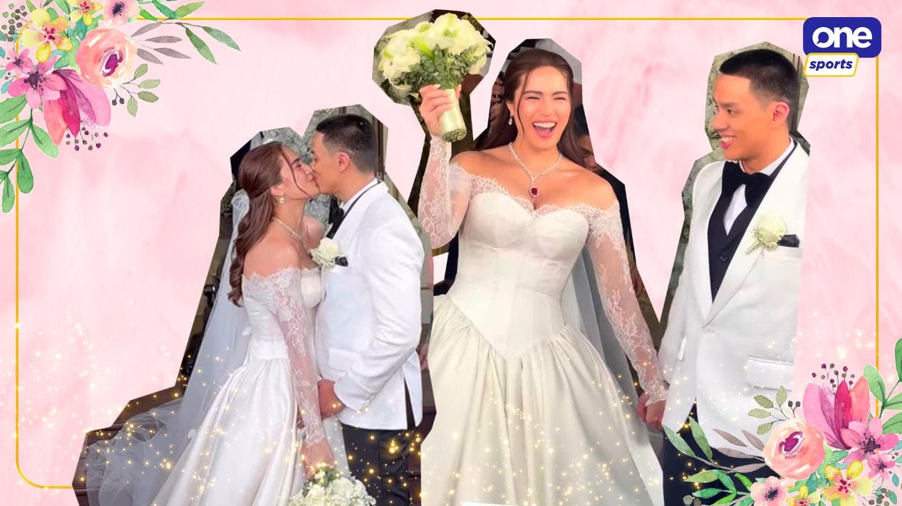 Michele Gumabao ties the knot with longtime boyfriend Aldo Panlilio in first of two ceremonies