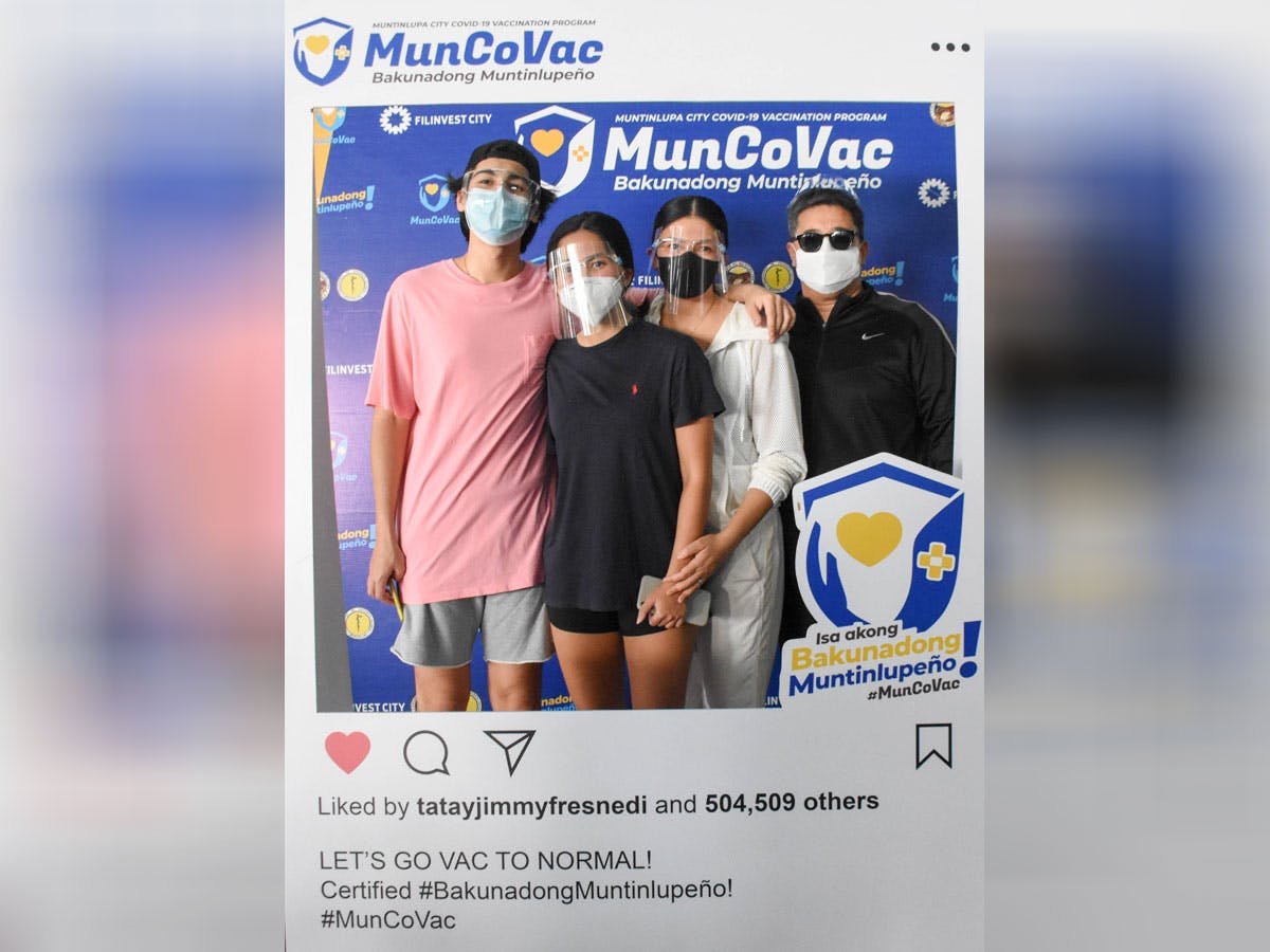 Aga, Family Receive Jabs in Muntinlupa; DILG Asks Why