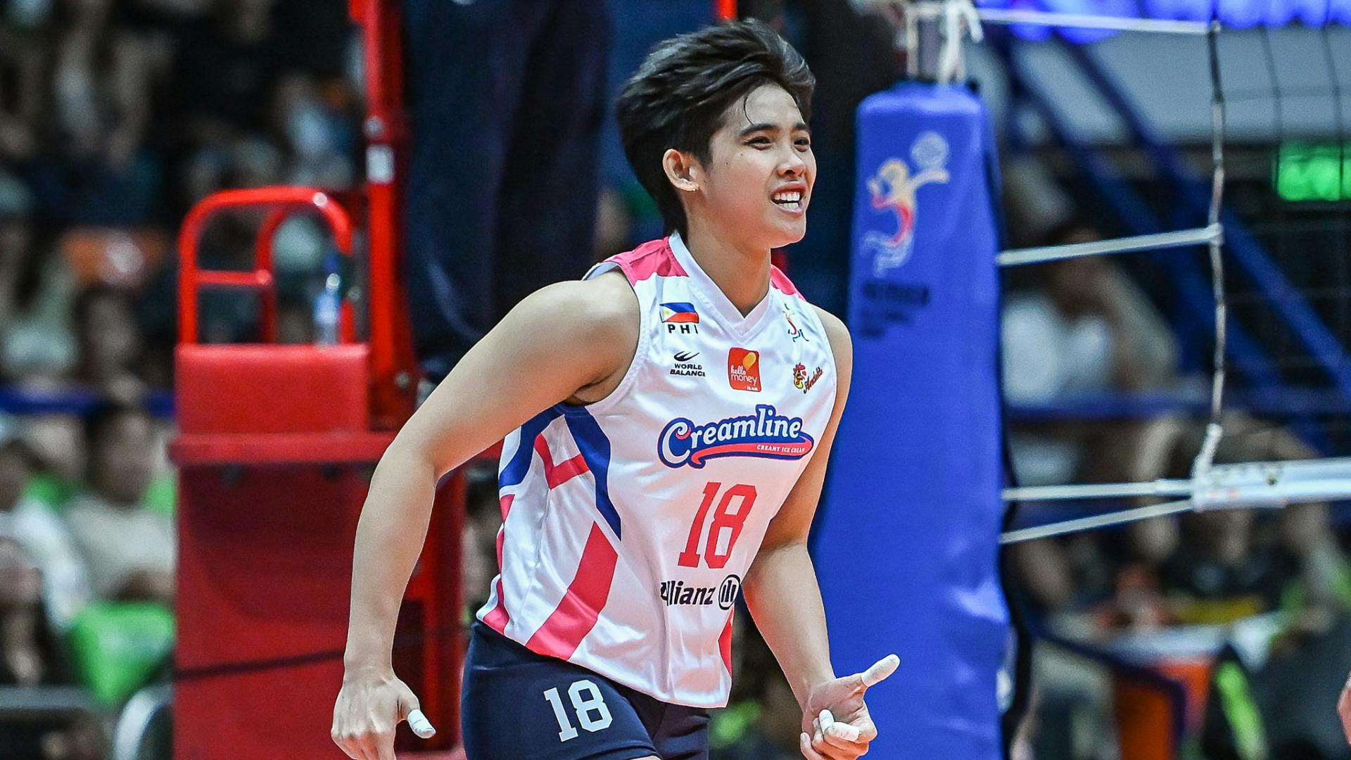 Tots Carlos is PVL Player of the Week as Creamline ups wins streak to five games