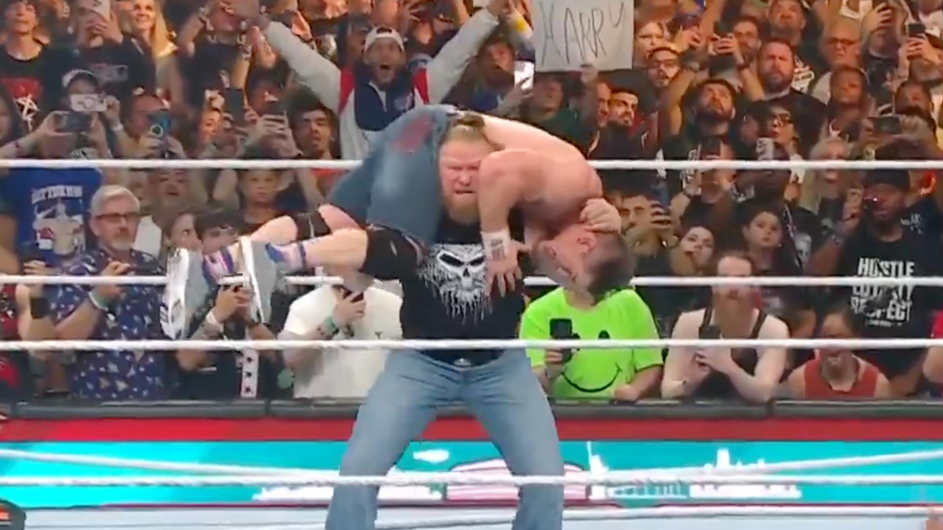 Brock Lesnar returns to confront John Cena after SummerSlam main event