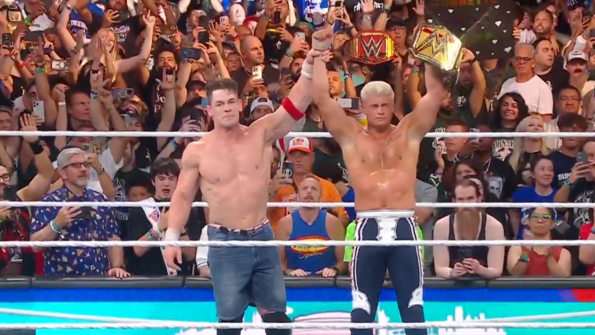 Cody Rhodes beats John Cena for WWE Championship in super SummerSlam main event