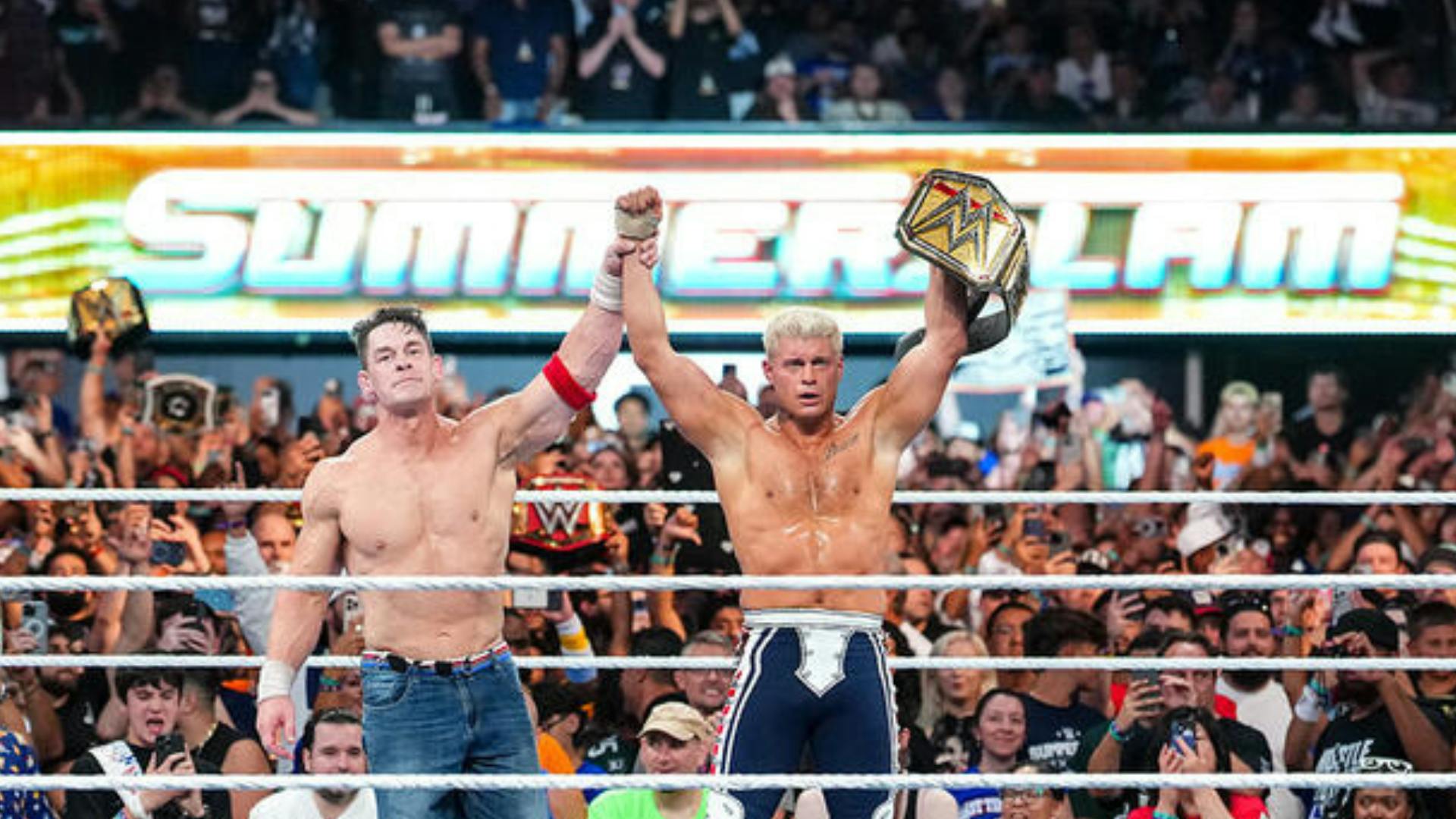 Cody Rhodes beats John Cena for WWE Championship in super SummerSlam main event