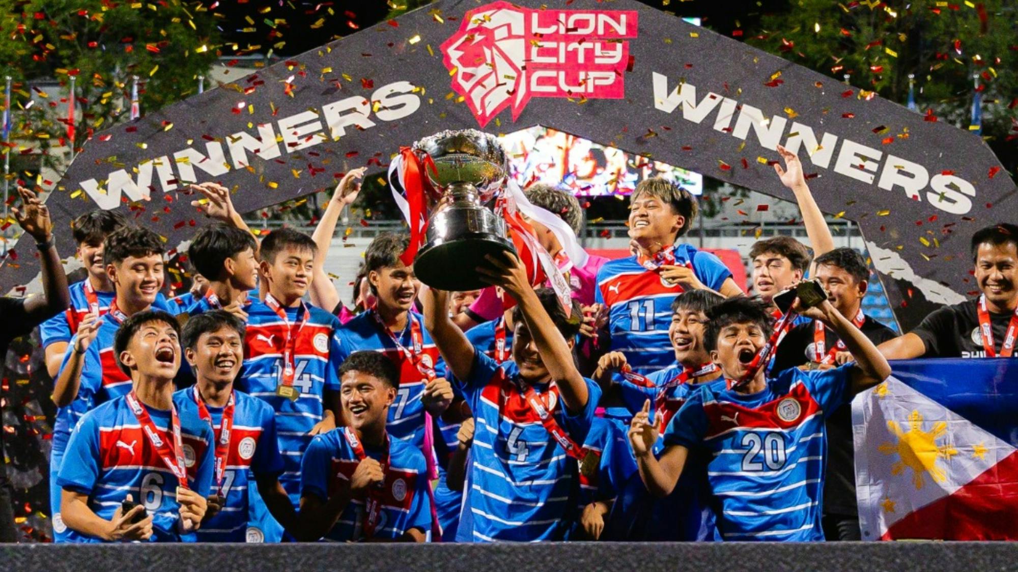 Philippines U16 claims title at 2025 Lion City Cup in Singapore