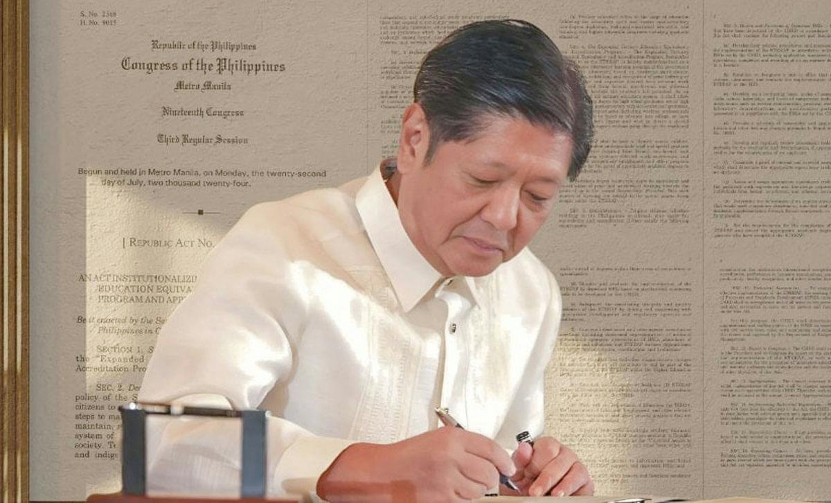 Marcos Signs Law Allowing Filipinos To Earn Degrees Via Non-Traditional ...