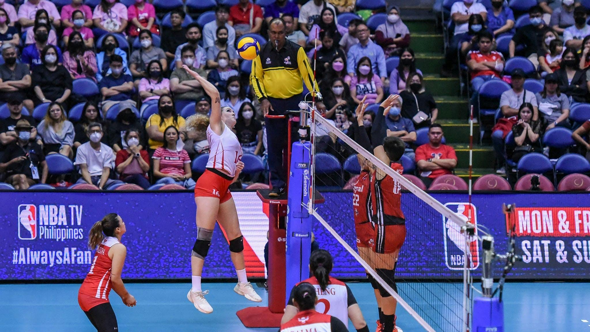 Volleyball referees get their warm-up before the PVL, Spikers