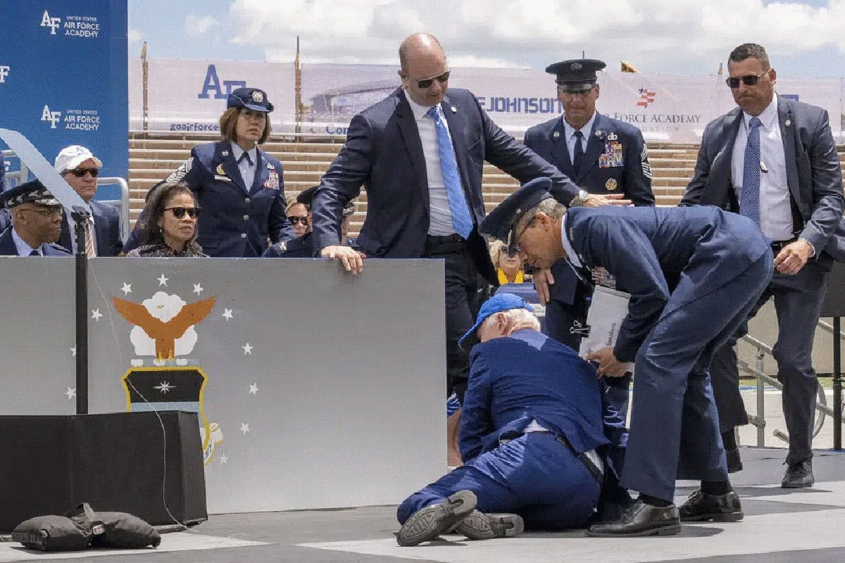White House Says Biden Is ‘Fine’ After He Tripped And Fell On Stage At Air Force Graduation