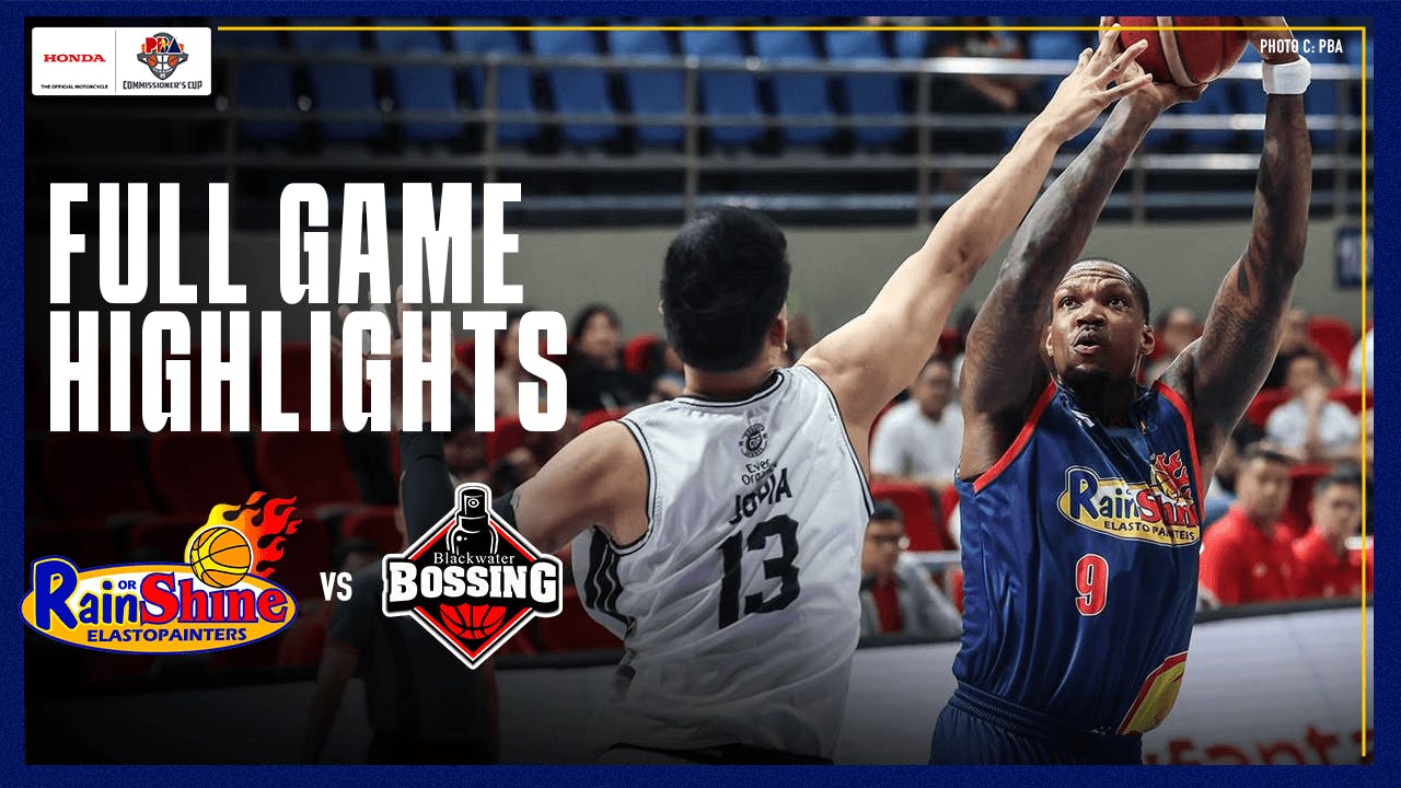 Rain or Shine extends their streak to five at expense of Blackwater | PBA Highlights