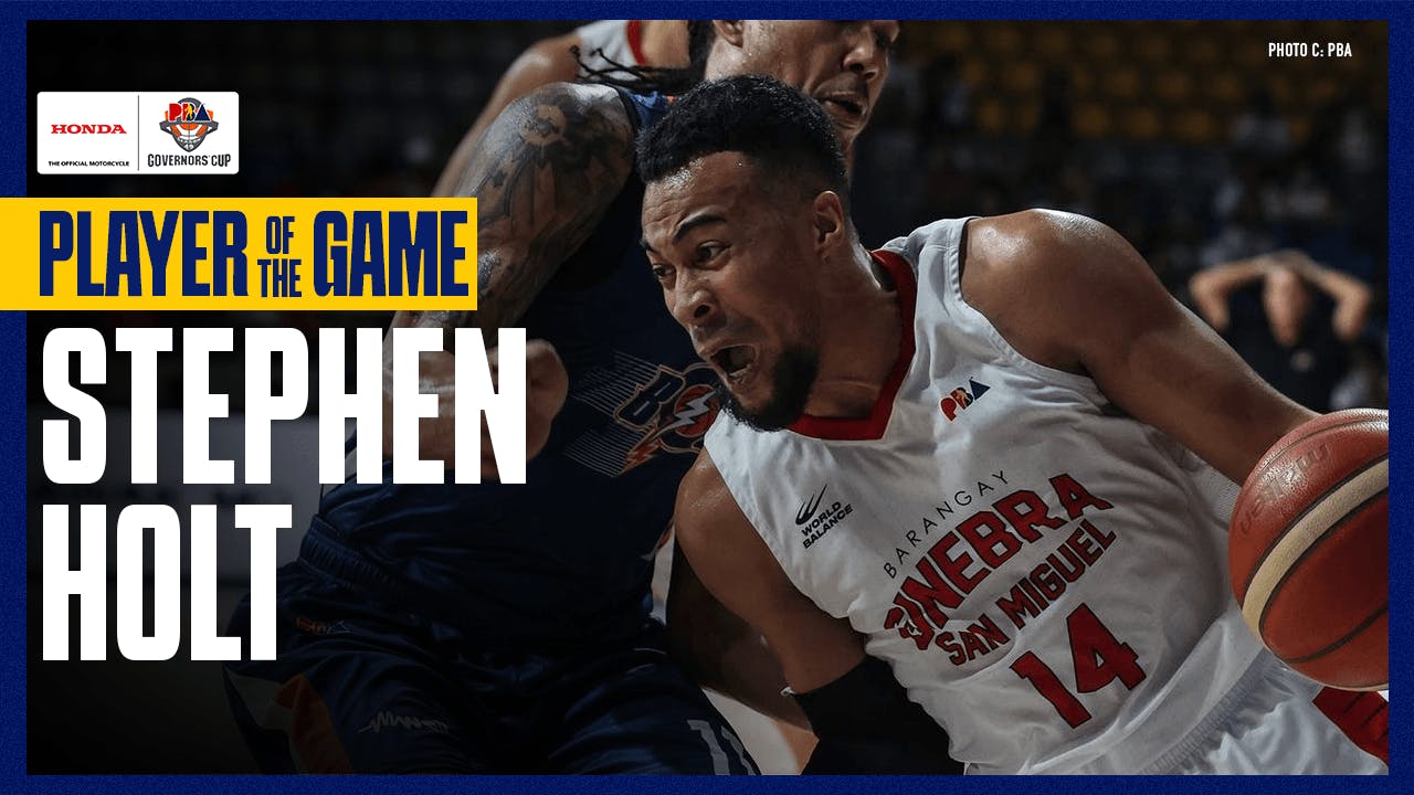 Stephen Holt anchors Ginebra past Meralco to complete quarterfinal sweep | PBA Highlights