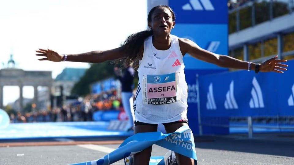 Ethiopia's Tigst Assefa smashes women's marathon world record in Berlin ...