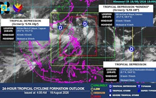 Tropical Depression Neneng To Enhance Monsoon Rains