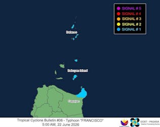Typhoon Francisco Intensifies; Signal No. 1 Up In Some Areas