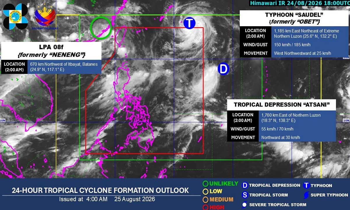 Typhoon Obet Exits PAR