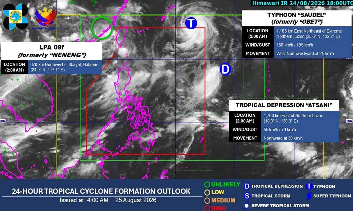 Typhoon Obet Exits PAR