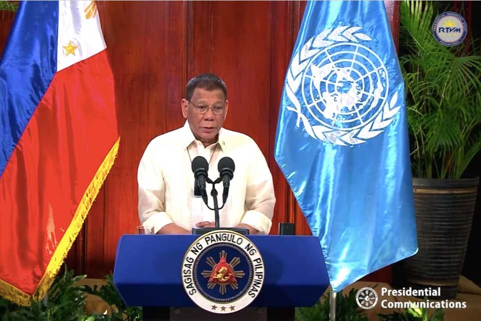 FULL TEXT: President Duterte’s Statement During The General Debate Of The 75th Session Of The United Nations General Assembly