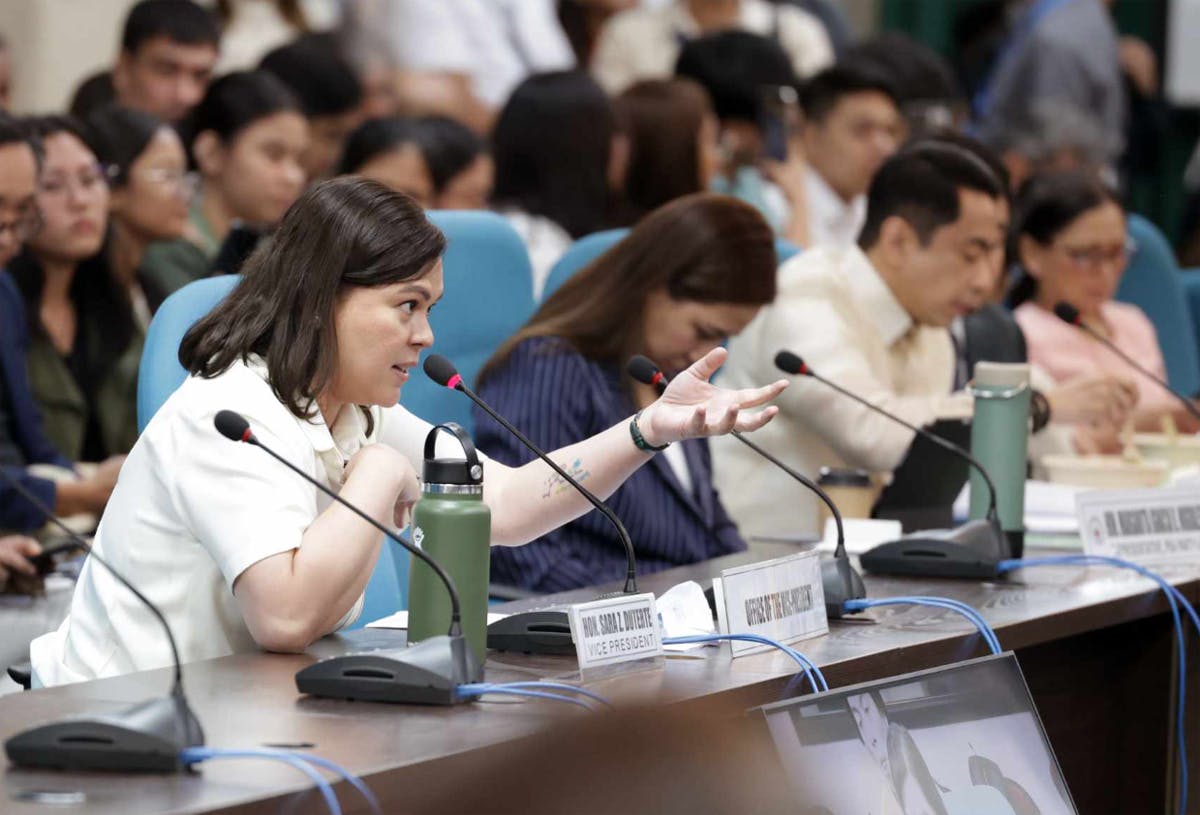 WITH VIDEOS | OVP Budget Hearing: Sara Goes Ballistic; Asked To Return P73.28-M Confidential Funds