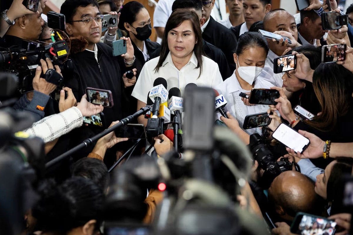 Sara Duterte Accuses Bongbong Marcos Of Seeking Her Removal After Police Complaint