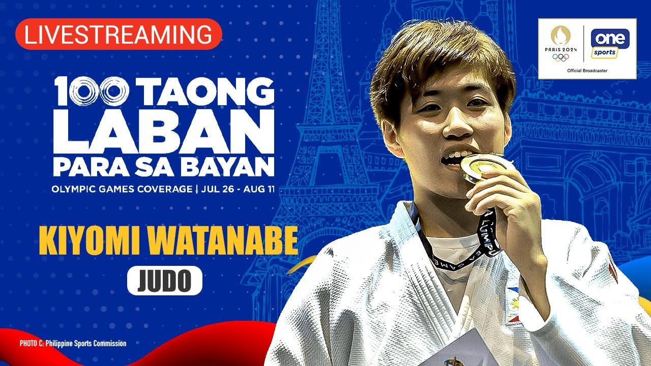 LIVESTREAM: Judoka Kiyomi Watanabe (Philippines) starts medal bid in -63kg division | #Paris2024